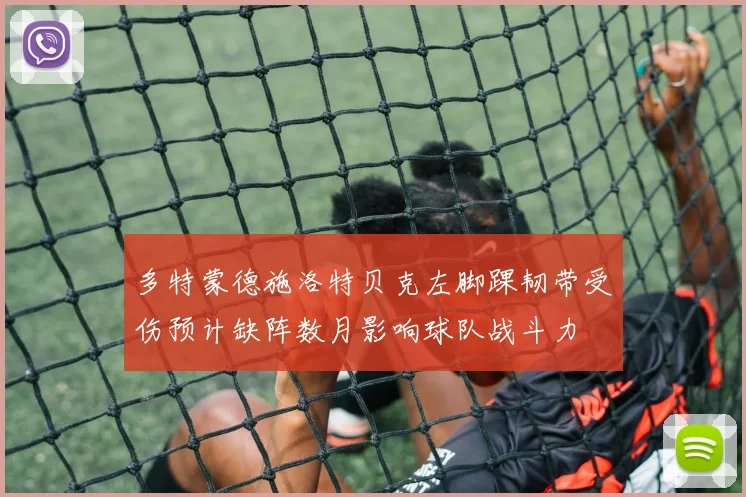 多特蒙德施洛特贝克左脚踝韧带受伤预计缺阵数月影响球队战斗力